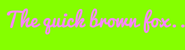 Image with Font Color F985FF and Background Color 85FF00
